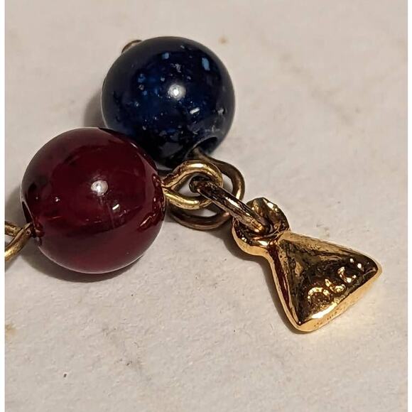 LEI Jewel Tone Multi Color Glass Beaded Necklace Opaque Graduated Necklace - Picture 7 of 9